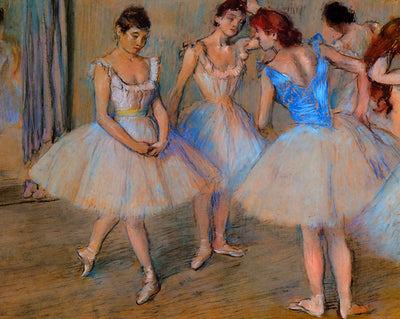 Dancers in a Studio fine art print by Edgar Degas (1884)