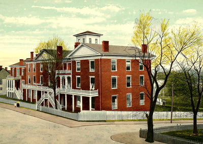 Roanoke College of Danville in 1904 Vintage Print (7 Sizes) - Acid Free