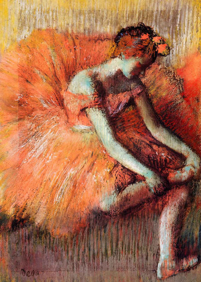 Dancer Adjusting Her Sandel 1896 by Edgar Degas Fine Art Print (6 Sizes)