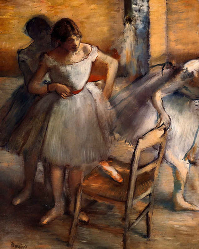 Dancers painting print by Edgar Degas (1900)