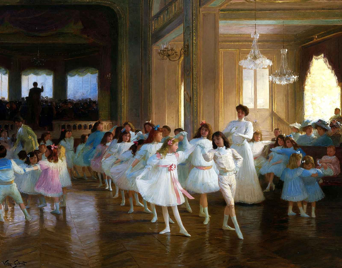 Dance Show Fine Art Print Painting by Victor Gabriel Gilbert (6 Sizes)