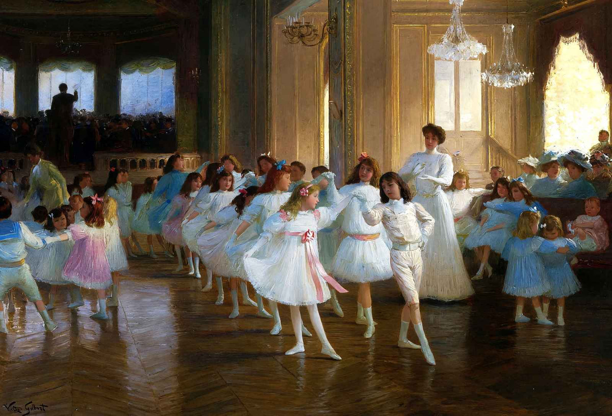 Dance Show Fine Art Print Painting by Victor Gabriel Gilbert (6 Sizes)