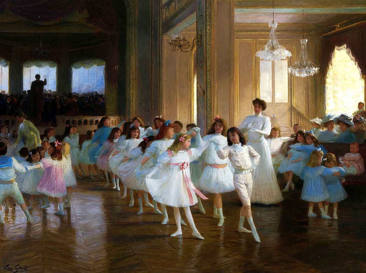 Dance Show Fine Art Print Painting by Victor Gabriel Gilbert (6 Sizes)