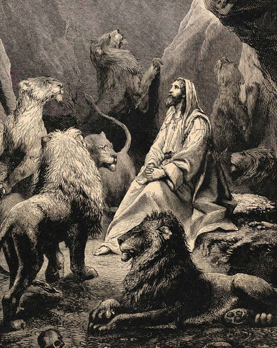 Daniel in the Lion's Den art print
