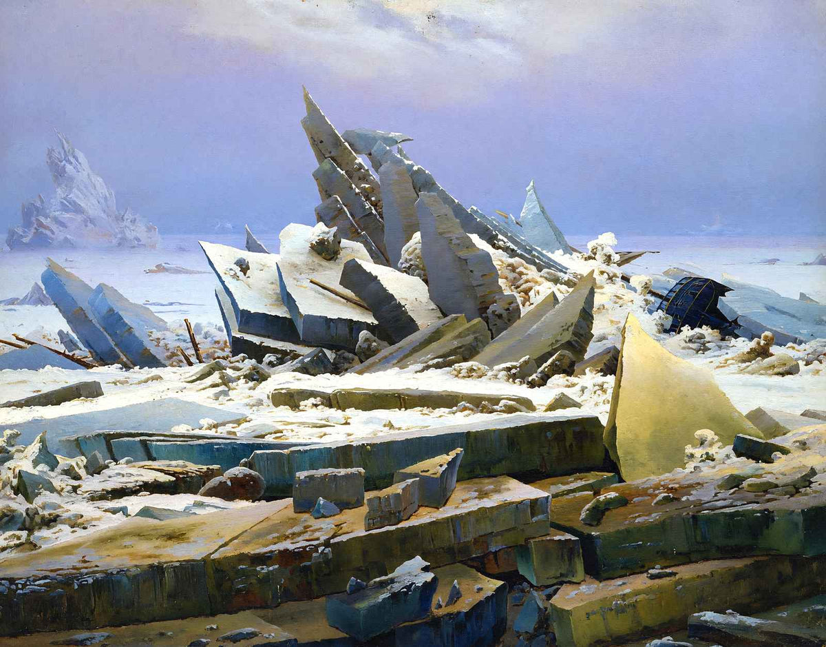 Das Eismeer Fine Art Print 1824 Painting by Caspar David Friedrich (6 Sizes)