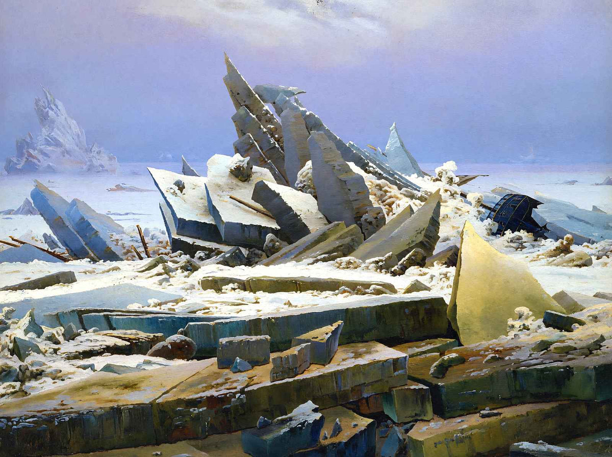 Das Eismeer Fine Art Print 1824 Painting by Caspar David Friedrich (6 Sizes)