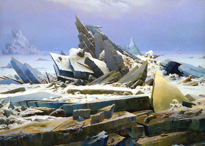 Das Eismeer Fine Art Print 1824 Painting by Caspar David Friedrich (6 Sizes)