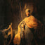 David Playing the Harp to Saul 1629 Painting by Rembrandt Art Print (6 Sizes)