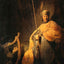 David Playing the Harp to Saul 1629 Painting by Rembrandt Art Print (6 Sizes)
