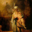 David and Jonathan 1642 Painting by Rembrandt Art Print (6 Sizes) - Restored