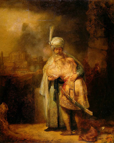 David and Jonathan painting by Rembrandt (1642)