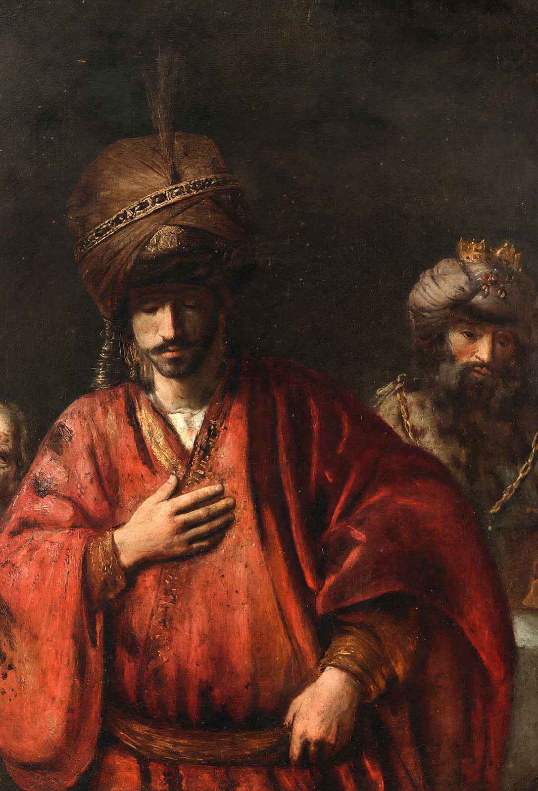 David and Uriah Art Print 1665 Painting by Rembrandt (6 Sizes) - Premium Print
