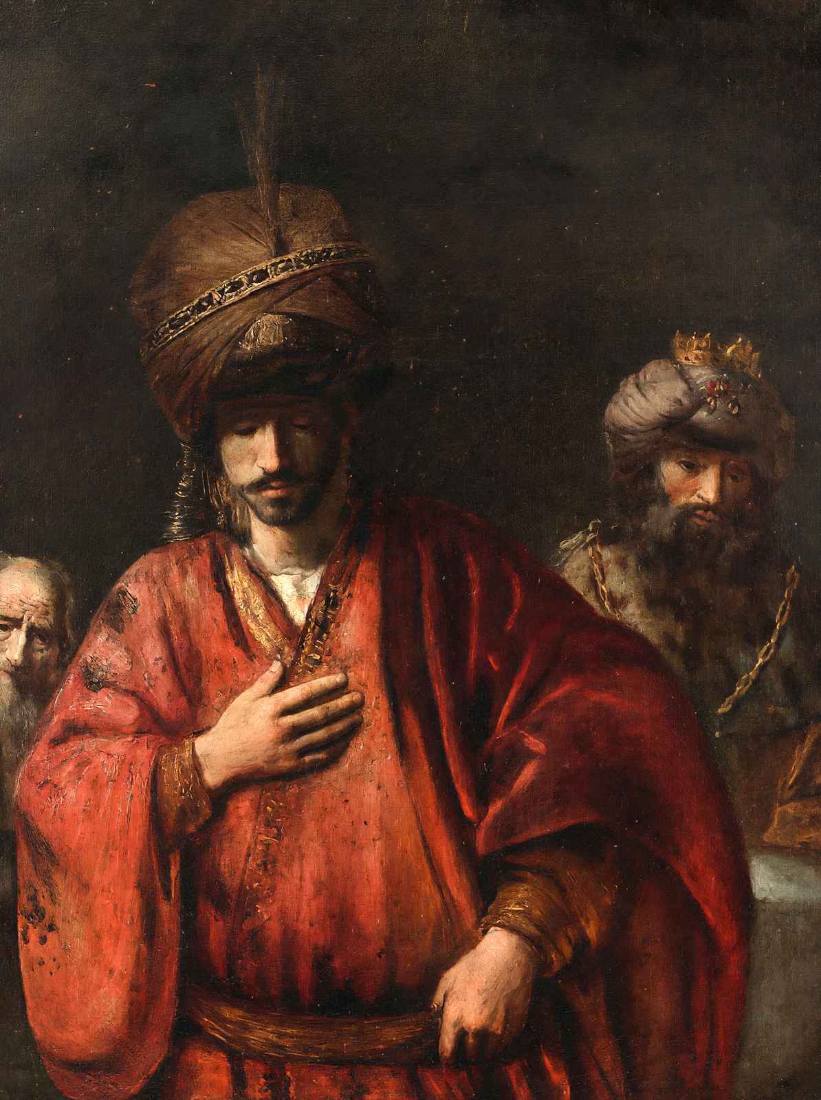 David and Uriah Art Print 1665 Painting by Rembrandt (6 Sizes) - Premium Print
