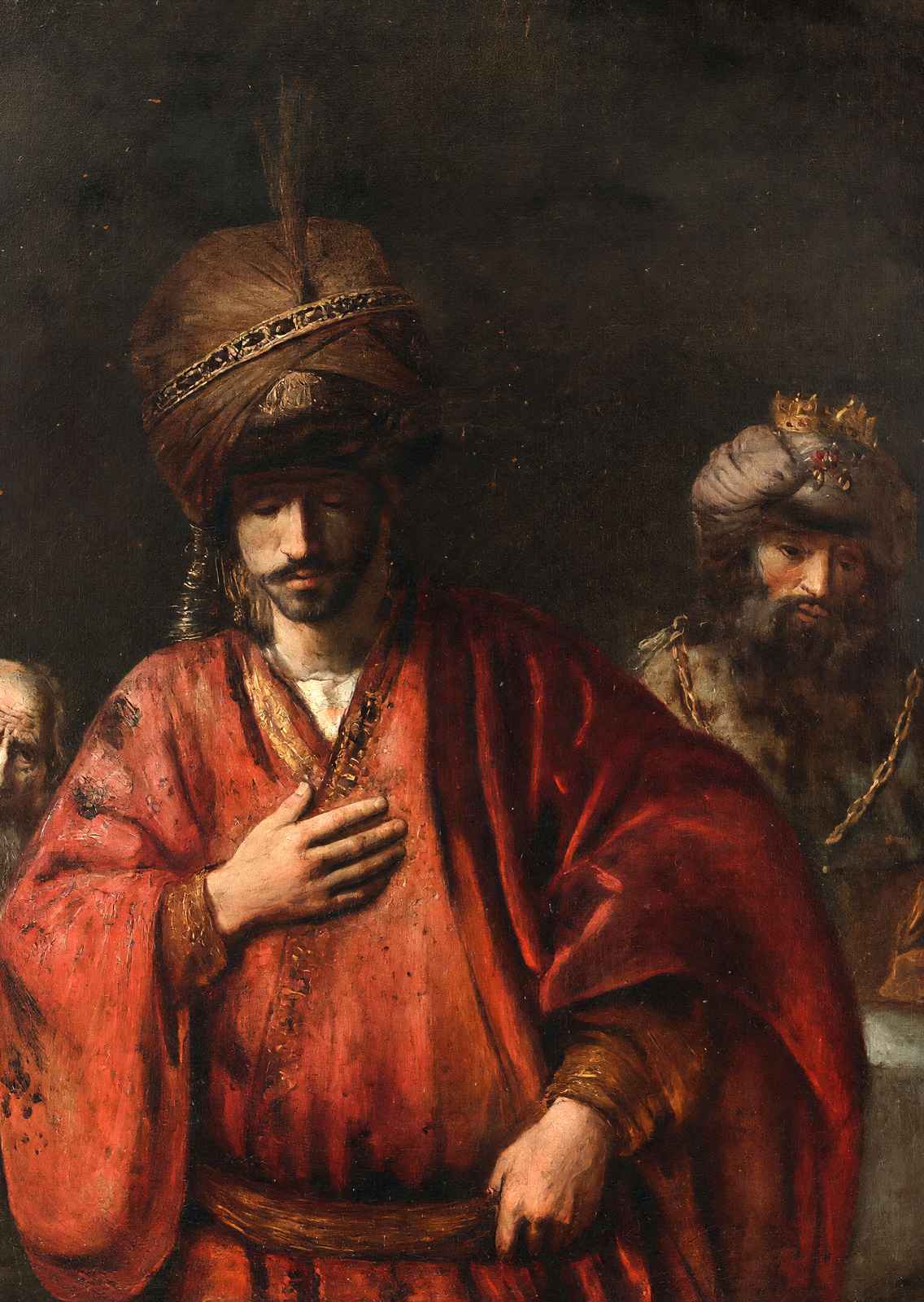 David and Uriah Art Print 1665 Painting by Rembrandt (6 Sizes) - Premium Print