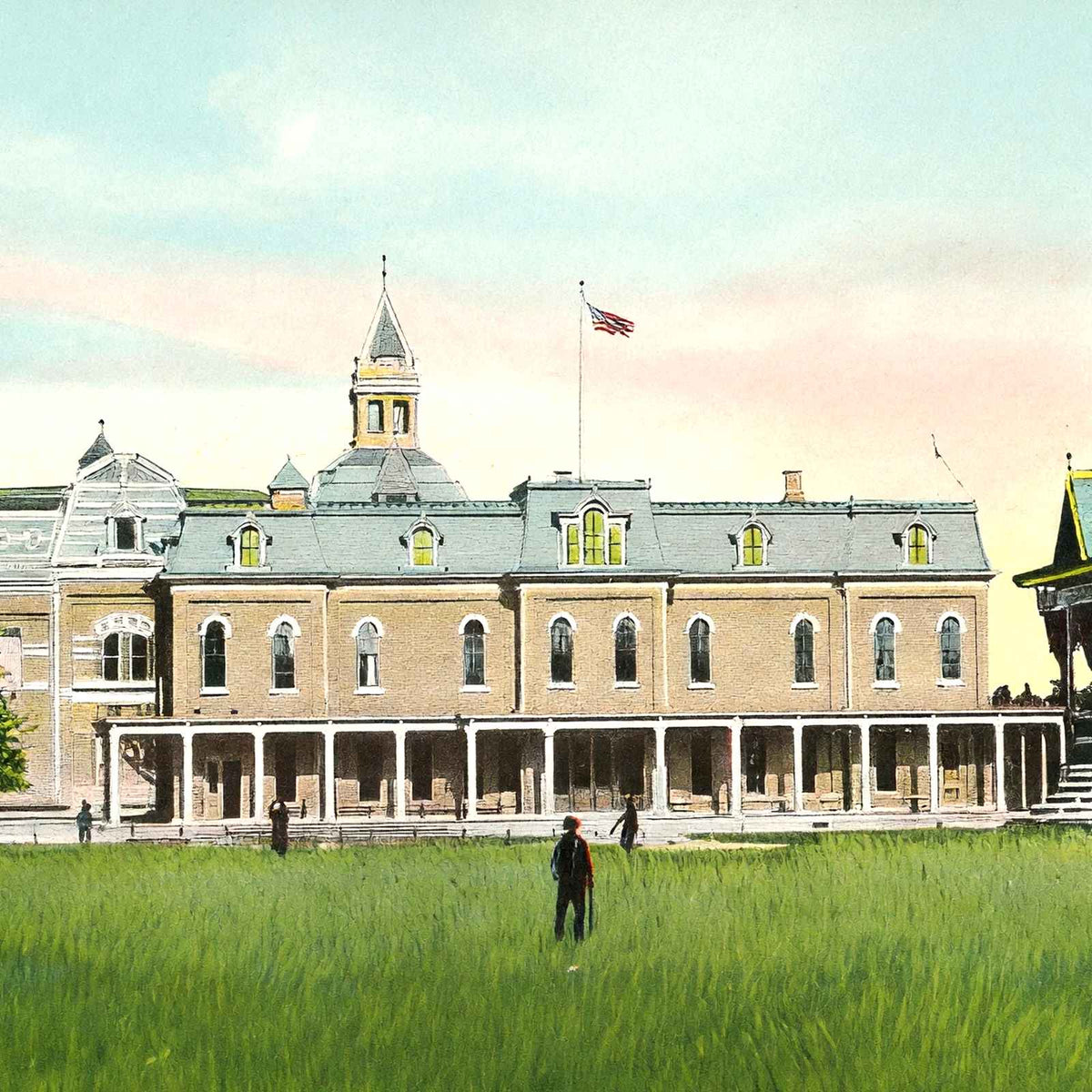 Soldiers Home Headquarters Dayton in 1906 Vintage Print (7 Sizes) - Restored