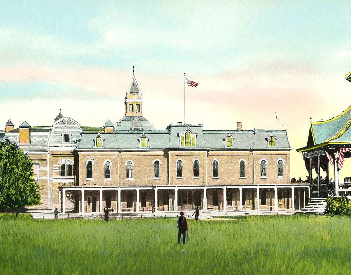 Soldiers Home Headquarters Dayton in 1906 Vintage Print (7 Sizes) - Restored