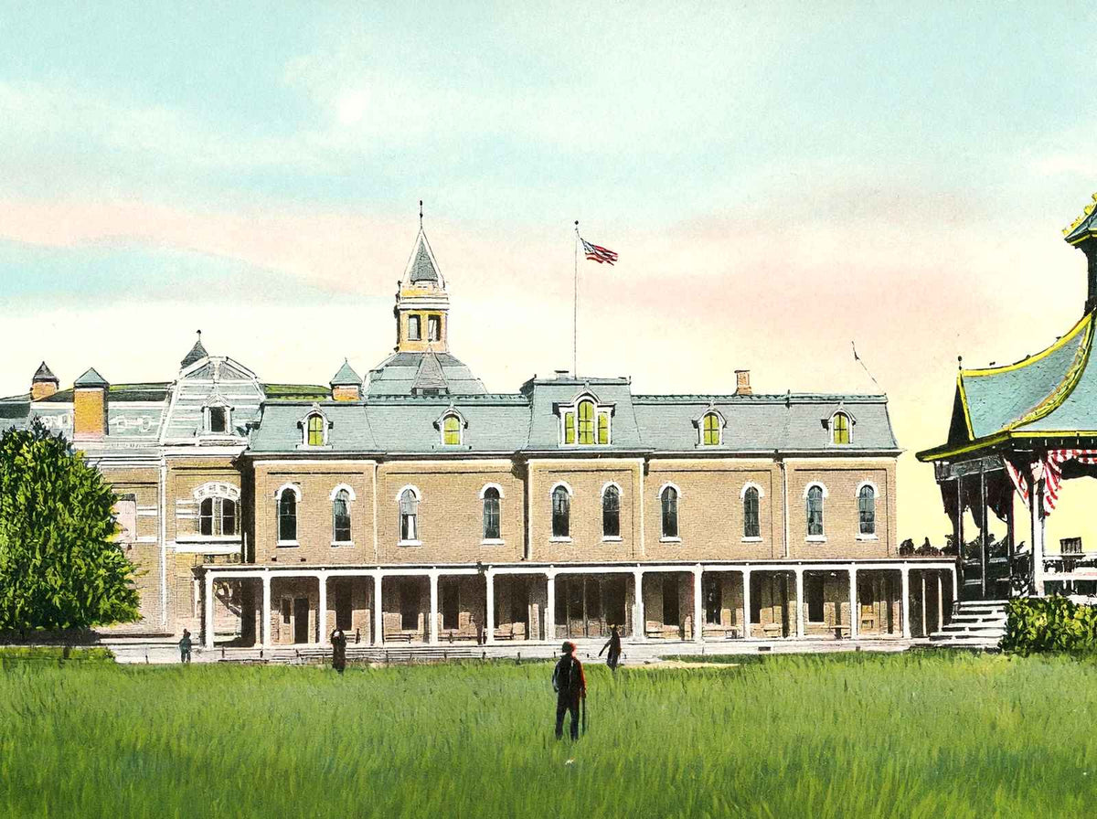 Soldiers Home Headquarters Dayton in 1906 Vintage Print (7 Sizes) - Restored