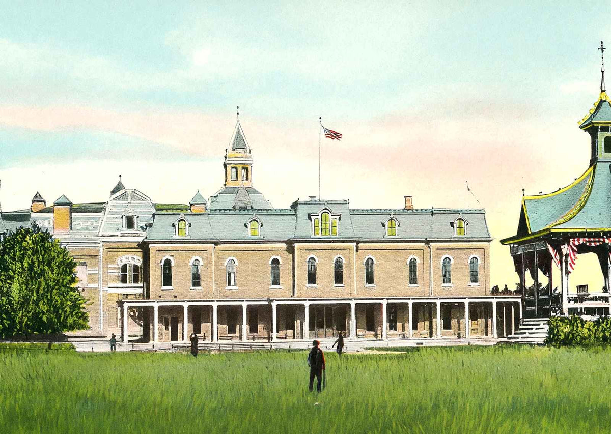 Soldiers Home Headquarters Dayton in 1906 Vintage Print (7 Sizes) - Restored
