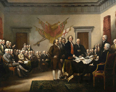 Declaration of Independence painting by John Trumbull (1819)