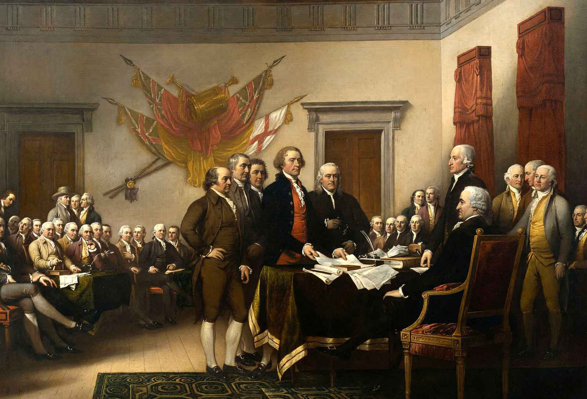 Declaration of Independence Painting by John Trumbull Art Print (6 Sizes)