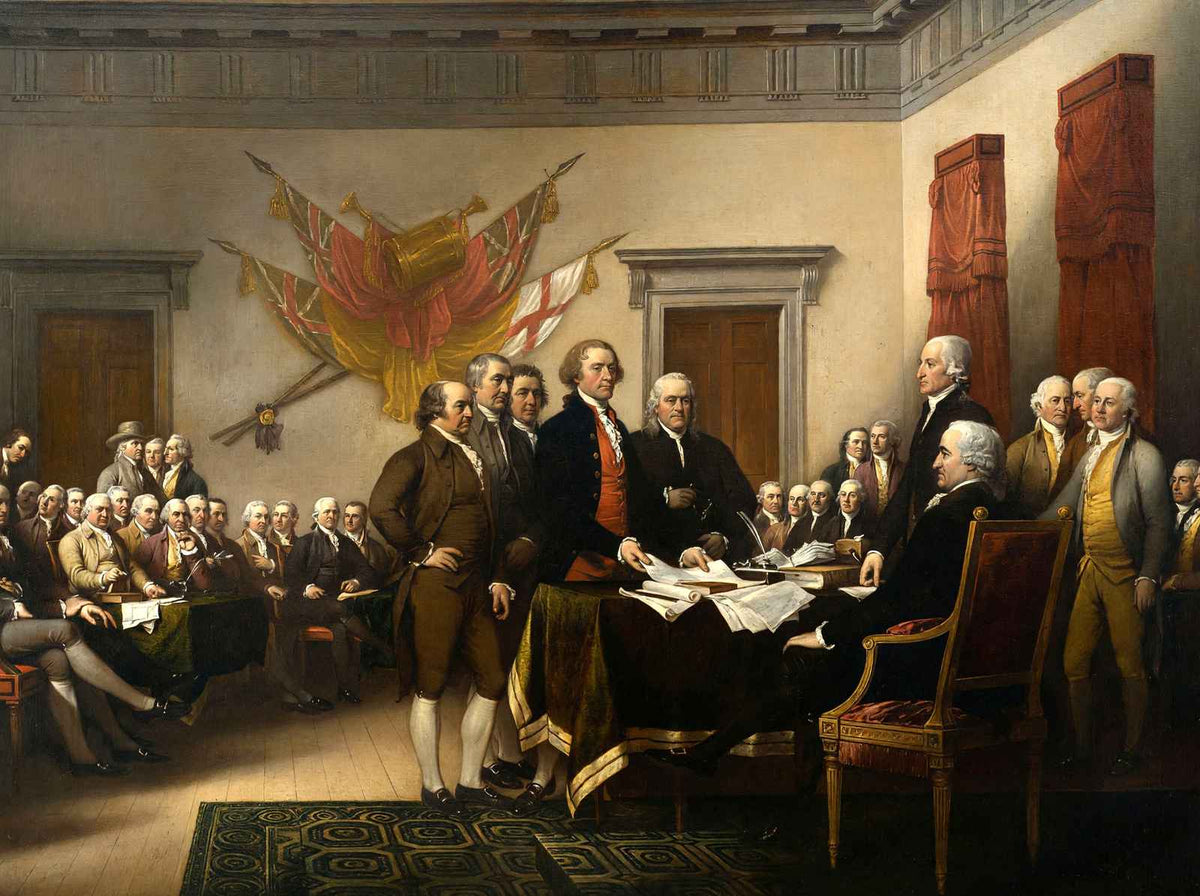 Declaration of Independence Painting by John Trumbull Art Print (6 Sizes)