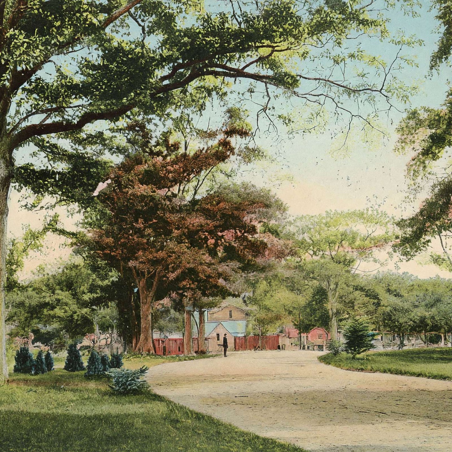 Deering Park Portland Maine in 1908 Vintage Print (7 Sizes) - High Quality