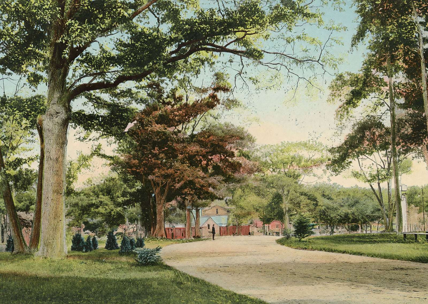 Deering Park Portland Maine in 1908 Vintage Print (7 Sizes) - High Quality