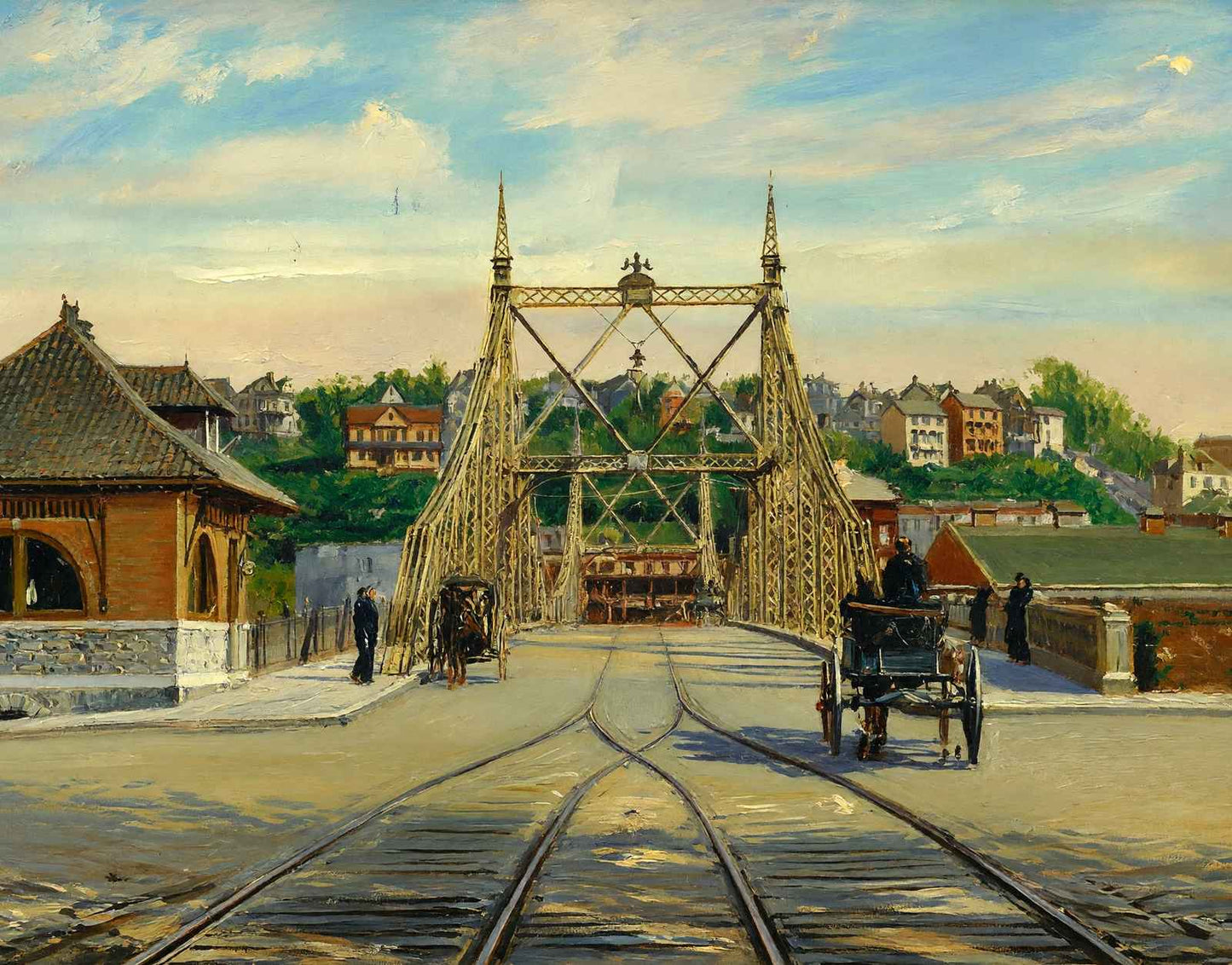 Delaware Bridge Easton PA in 1908 Art Print (7 Sizes) - Acid Free