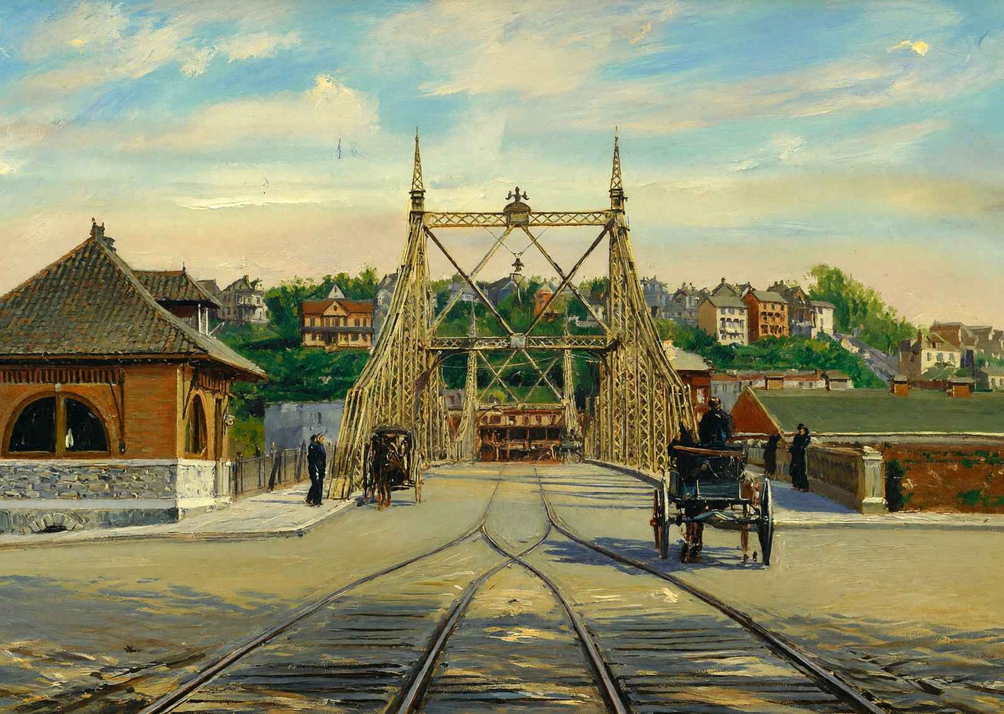 Delaware Bridge Easton PA in 1908 Art Print (7 Sizes) - Acid Free