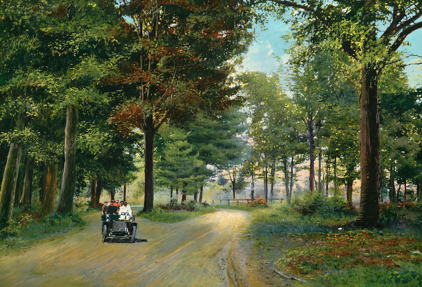 The Dell Littleton NH in 1907 Art Print (7 Sizes) - Enhanced