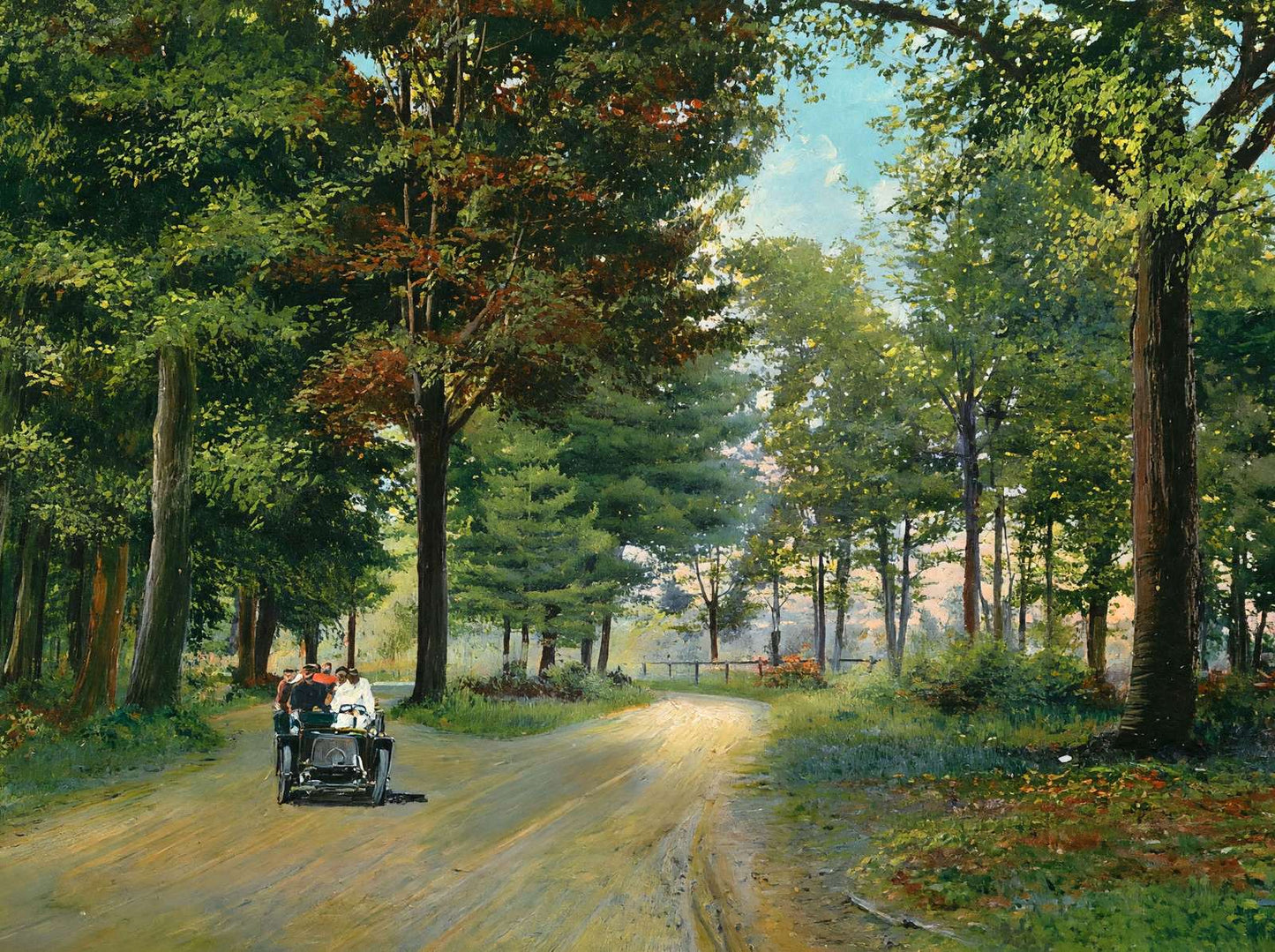 The Dell Littleton NH in 1907 Art Print (7 Sizes) - Enhanced