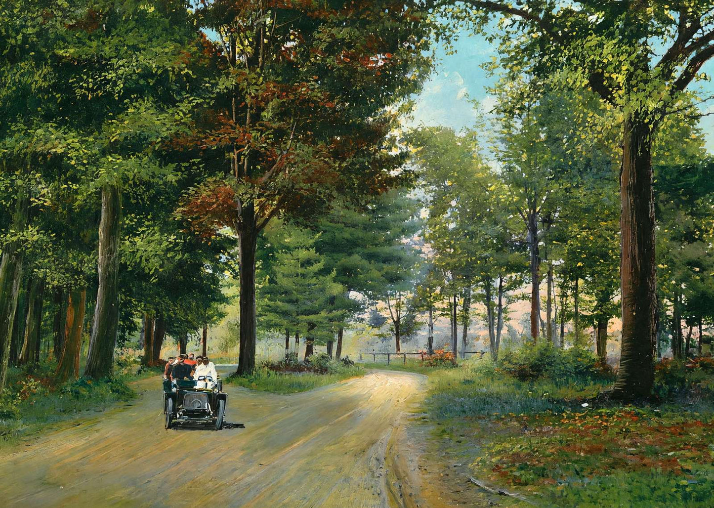 The Dell Littleton NH in 1907 Art Print (7 Sizes) - Enhanced