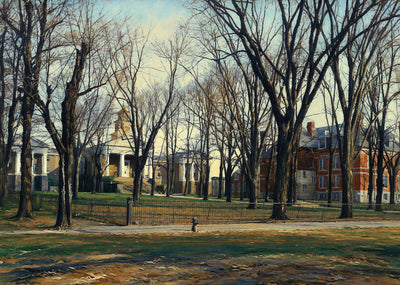 Delaware College Newark DE in 1905 Painting Print (7 Sizes) - Retouched