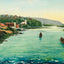 Delaware River Easton PA in 1908 Art Print (7 Sizes) - Premium Quality