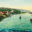 Delaware River Easton PA in 1908 Art Print (7 Sizes) - Premium Quality