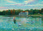 Delaware Park Lake Buffalo NY in 1905 Art Print (7 Sizes) - Premium Print