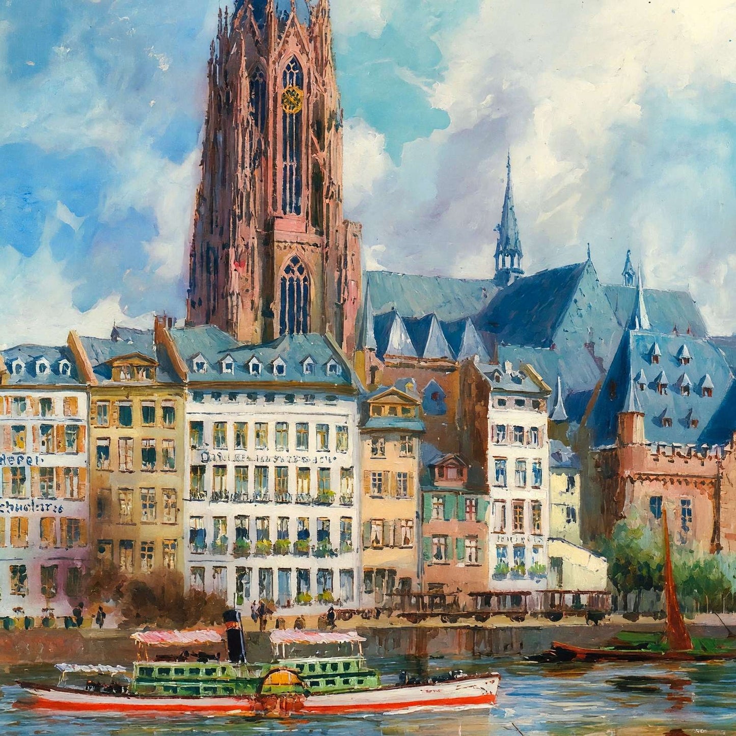 Der Dom Frankfurt Art Print (7 Sizes) - Acid Free