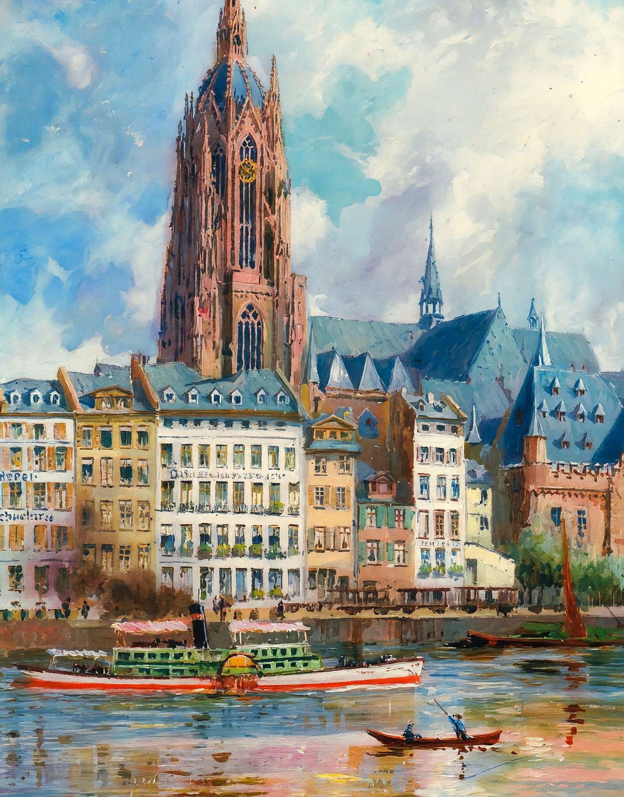 Der Dom Frankfurt Art Print (7 Sizes) - Acid Free
