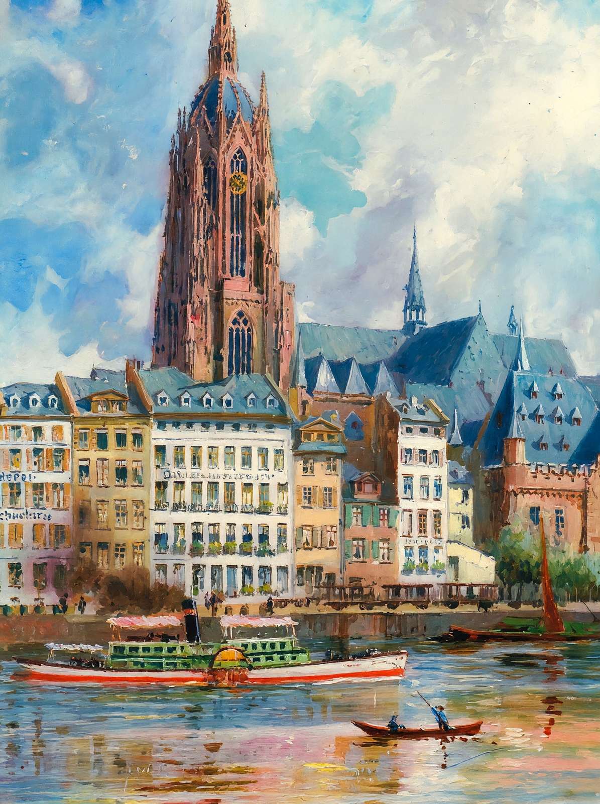 Der Dom Frankfurt Art Print (7 Sizes) - Acid Free