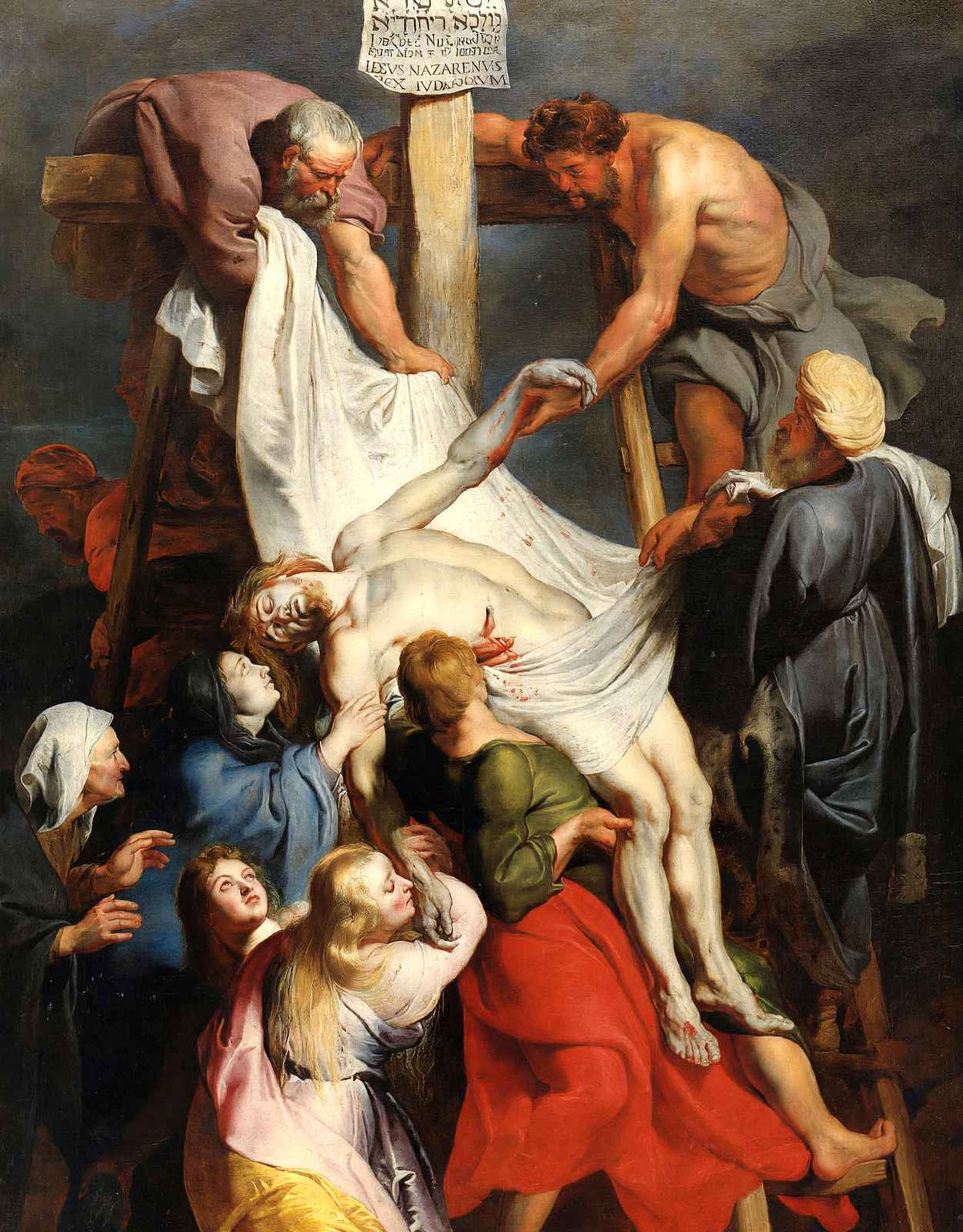 Descent from the Cross 1617 by Peter Paul Rubens Fine Art Print (6 Sizes)