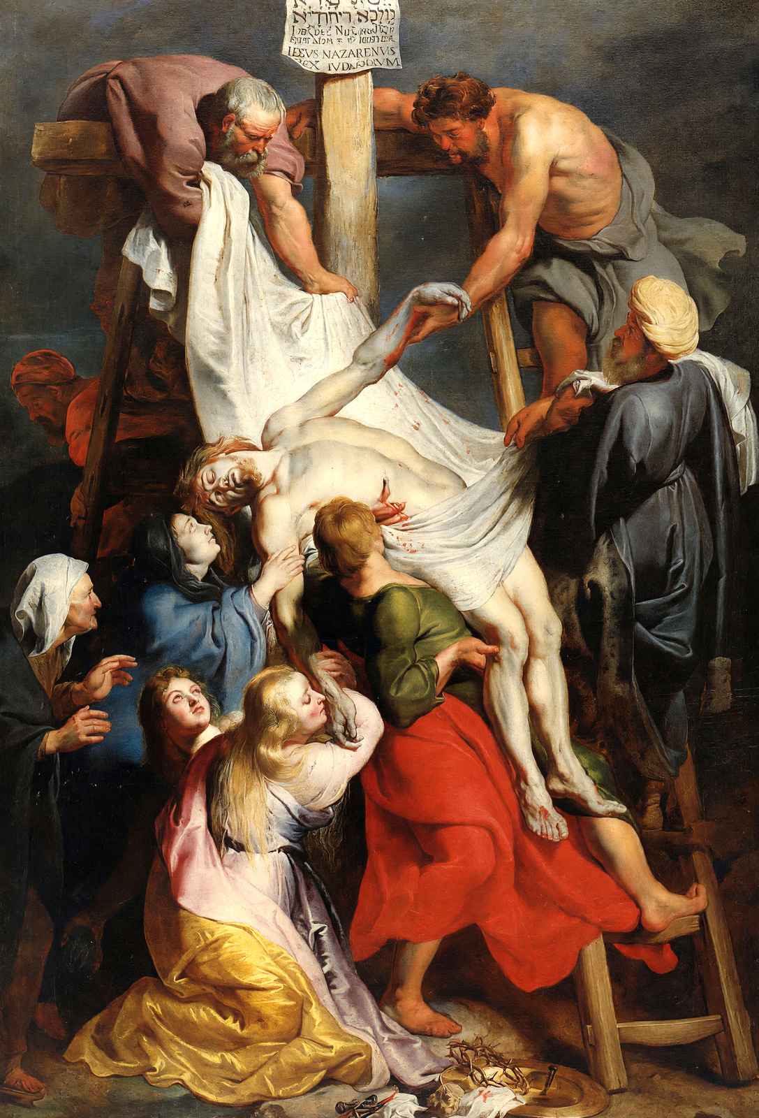 Descent from the Cross 1617 by Peter Paul Rubens Fine Art Print (6 Sizes)