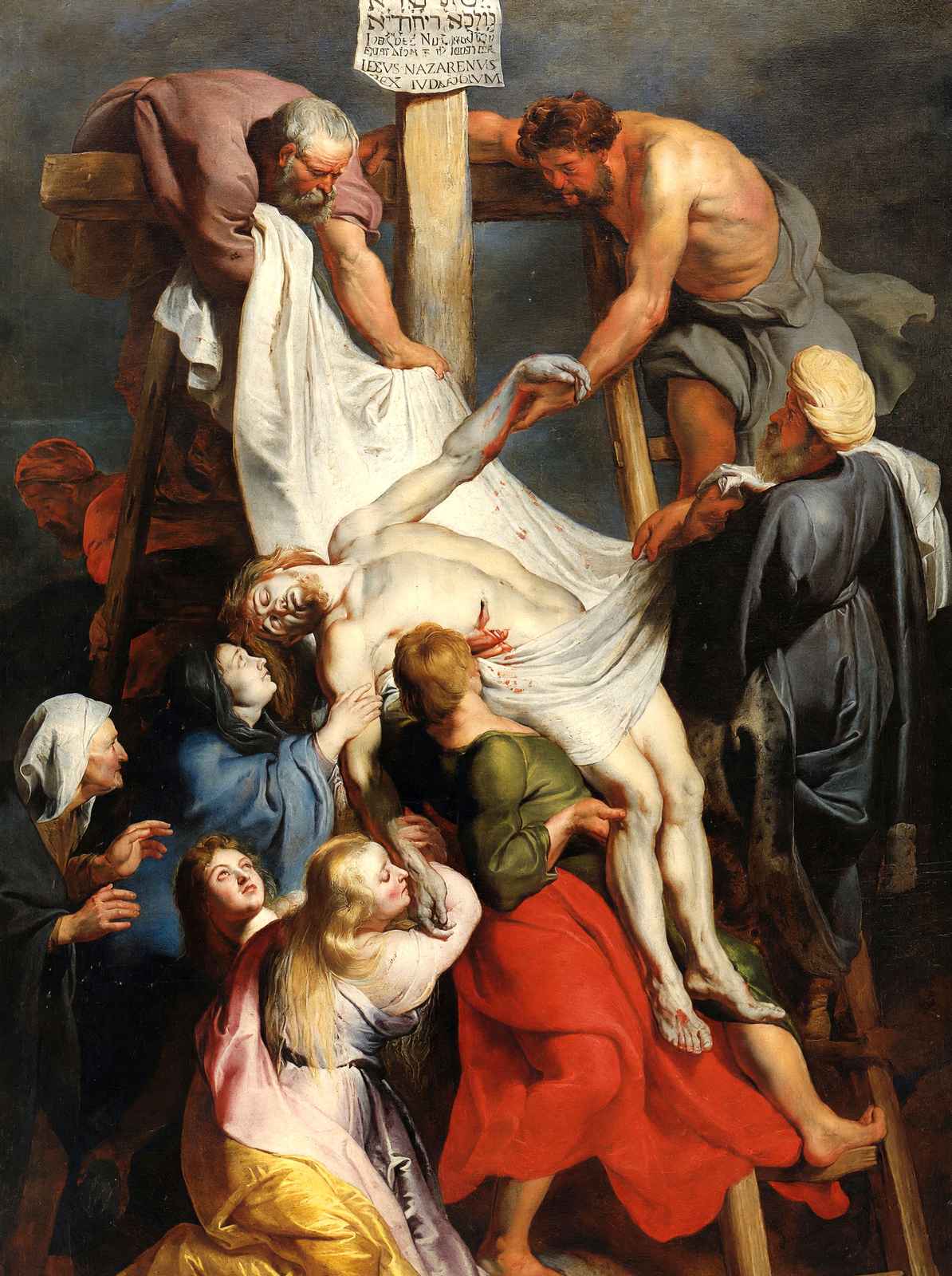 Descent from the Cross 1617 by Peter Paul Rubens Fine Art Print (6 Sizes)