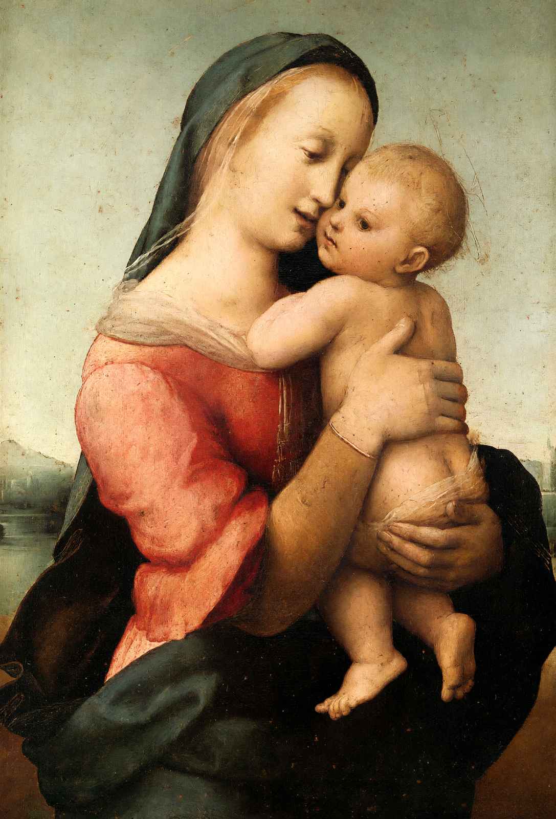 Detail of the 'Tempi' Madonna 1508 Painting by Raphael Fine Art Print (6 Sizes)