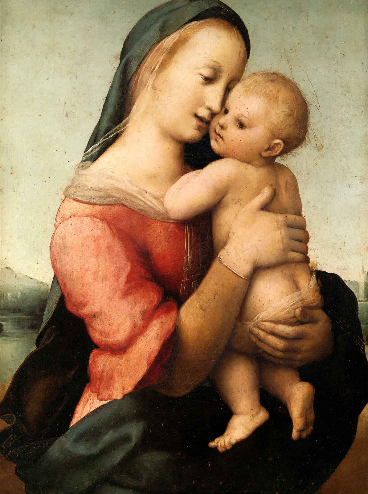 Detail of the 'Tempi' Madonna 1508 Painting by Raphael Fine Art Print (6 Sizes)