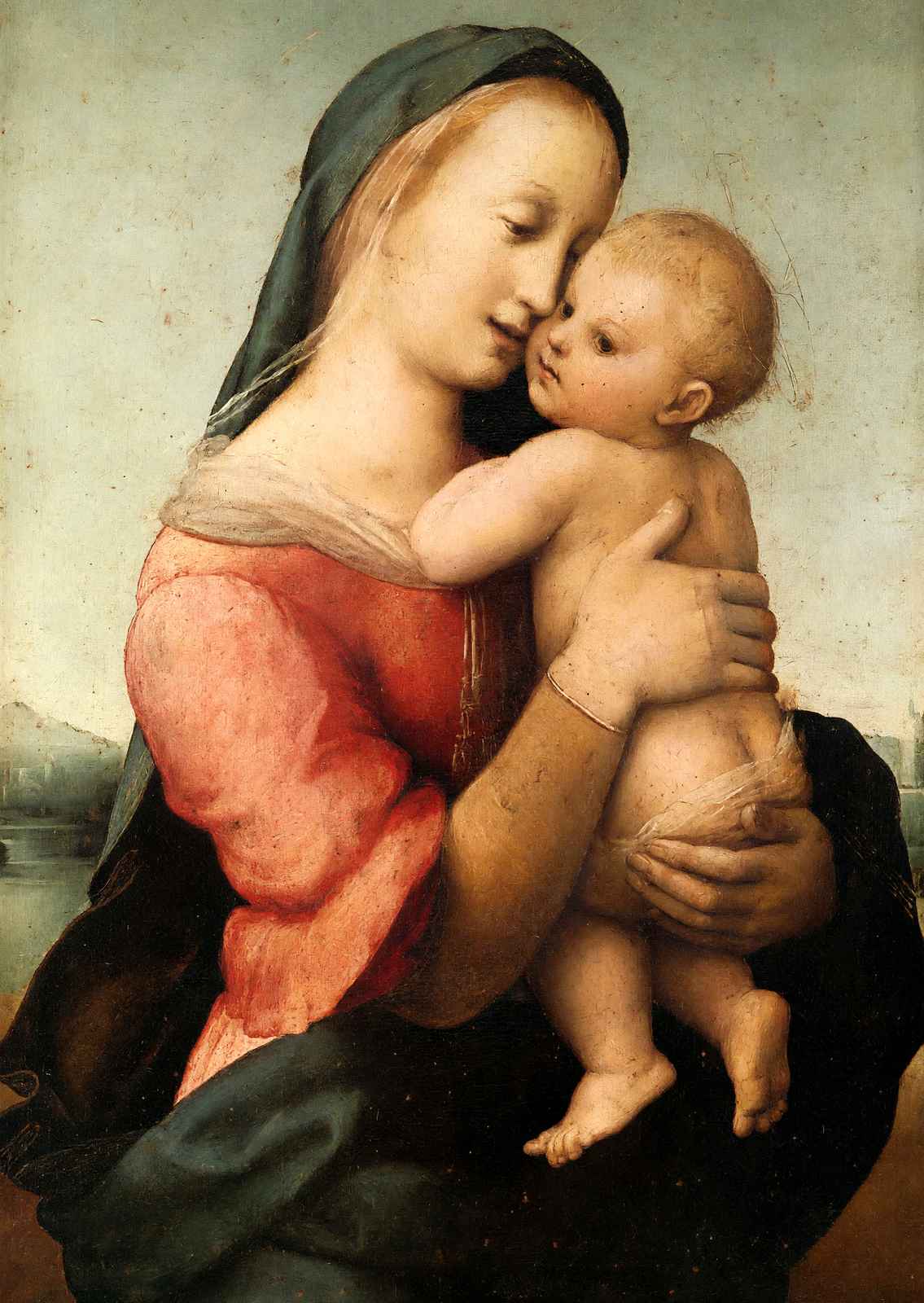 Detail of the 'Tempi' Madonna 1508 Painting by Raphael Fine Art Print (6 Sizes)