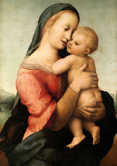 Detail of the 'Tempi' Madonna 1508 Painting by Raphael Fine Art Print (6 Sizes)