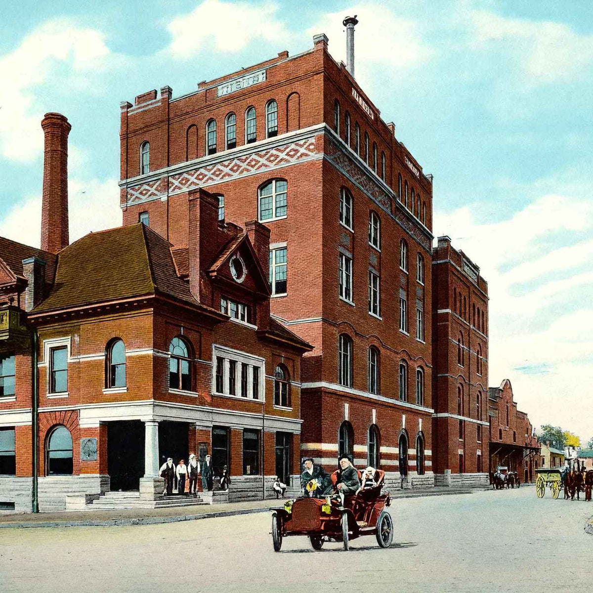 Dick Bros. Brewing Co. Quincy Illinois in 1908 Vintage Print (7 Sizes)