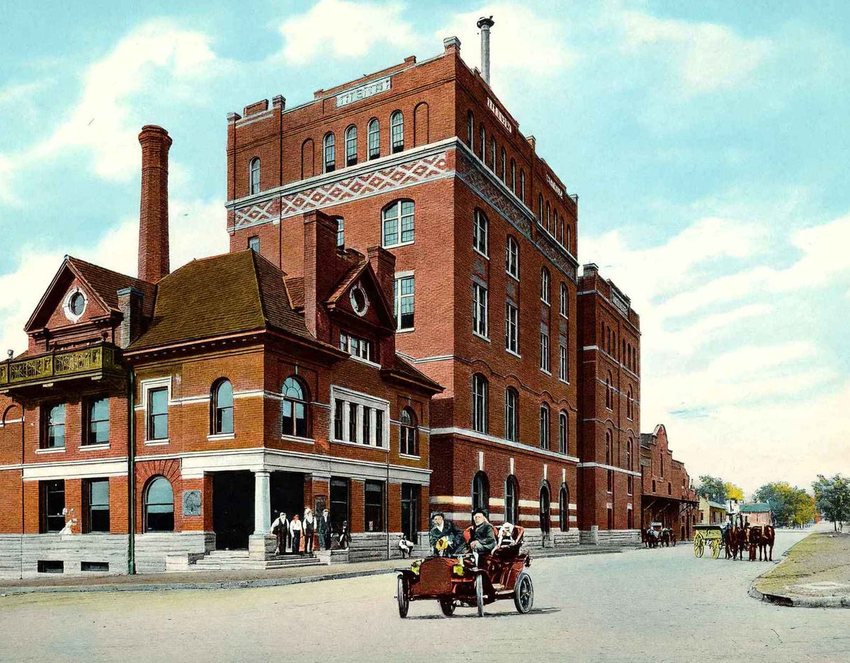Dick Bros. Brewing Co. Quincy Illinois in 1908 Vintage Print (7 Sizes)