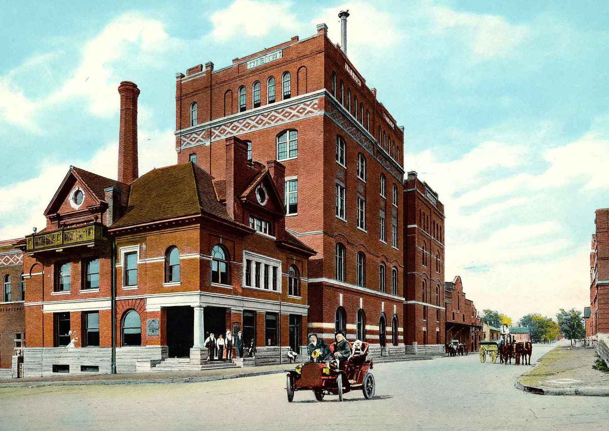 Dick Bros. Brewing Co. Quincy Illinois in 1908 Vintage Print (7 Sizes)