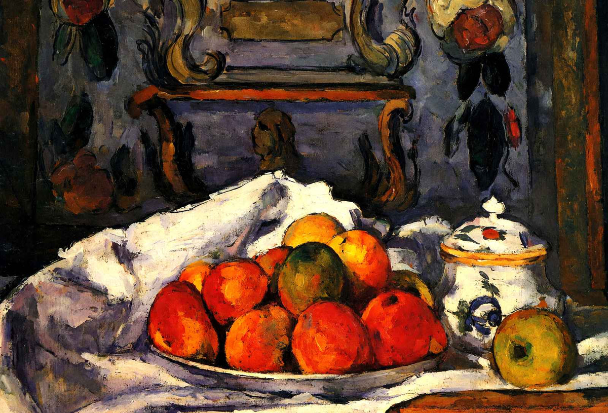 Dish of Apples Fine Art Print 1879 Painting by Paul Cezanne (6 Sizes)